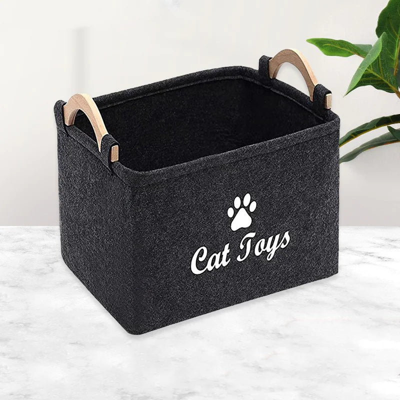 Durable Felt Pet Accessory Basket