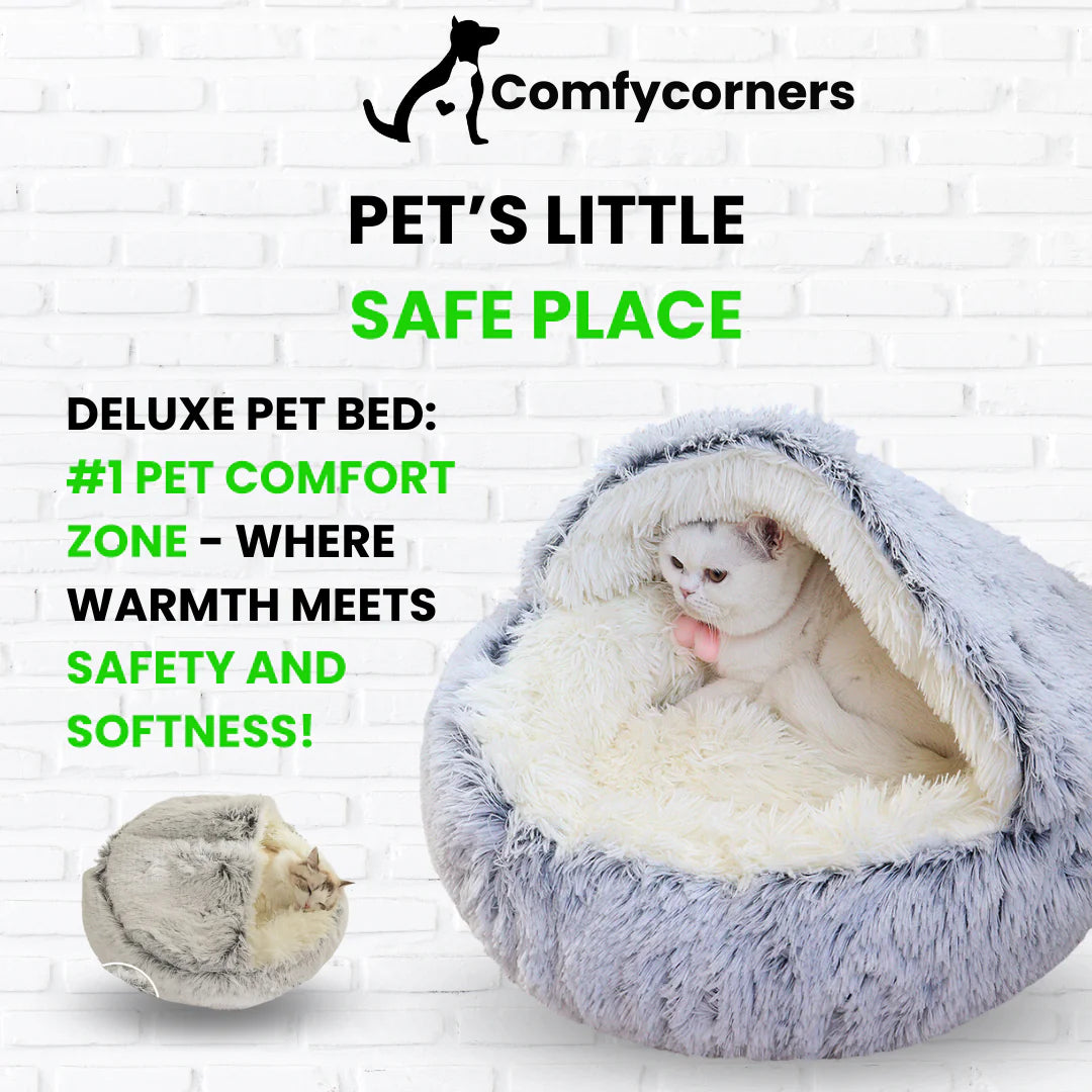 Deluxe Pet Bed - Premium Plush Design Built to Last
