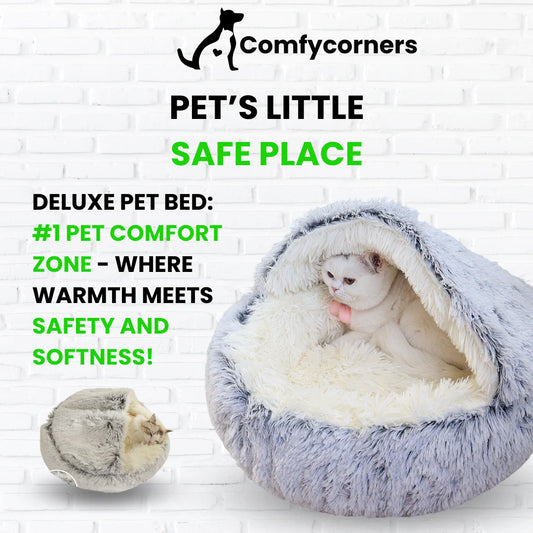 Deluxe Pet Bed - Premium Plush Design Built to Last