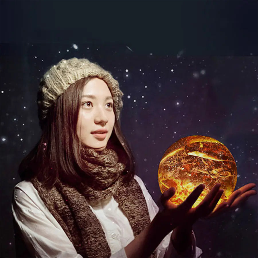 3D LED Moon Lamp - Creative Colorful Night Light pawLyfe