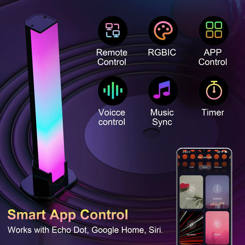 WiFi Music LED Atmosphere Light for Gaming Setup pawLyfe